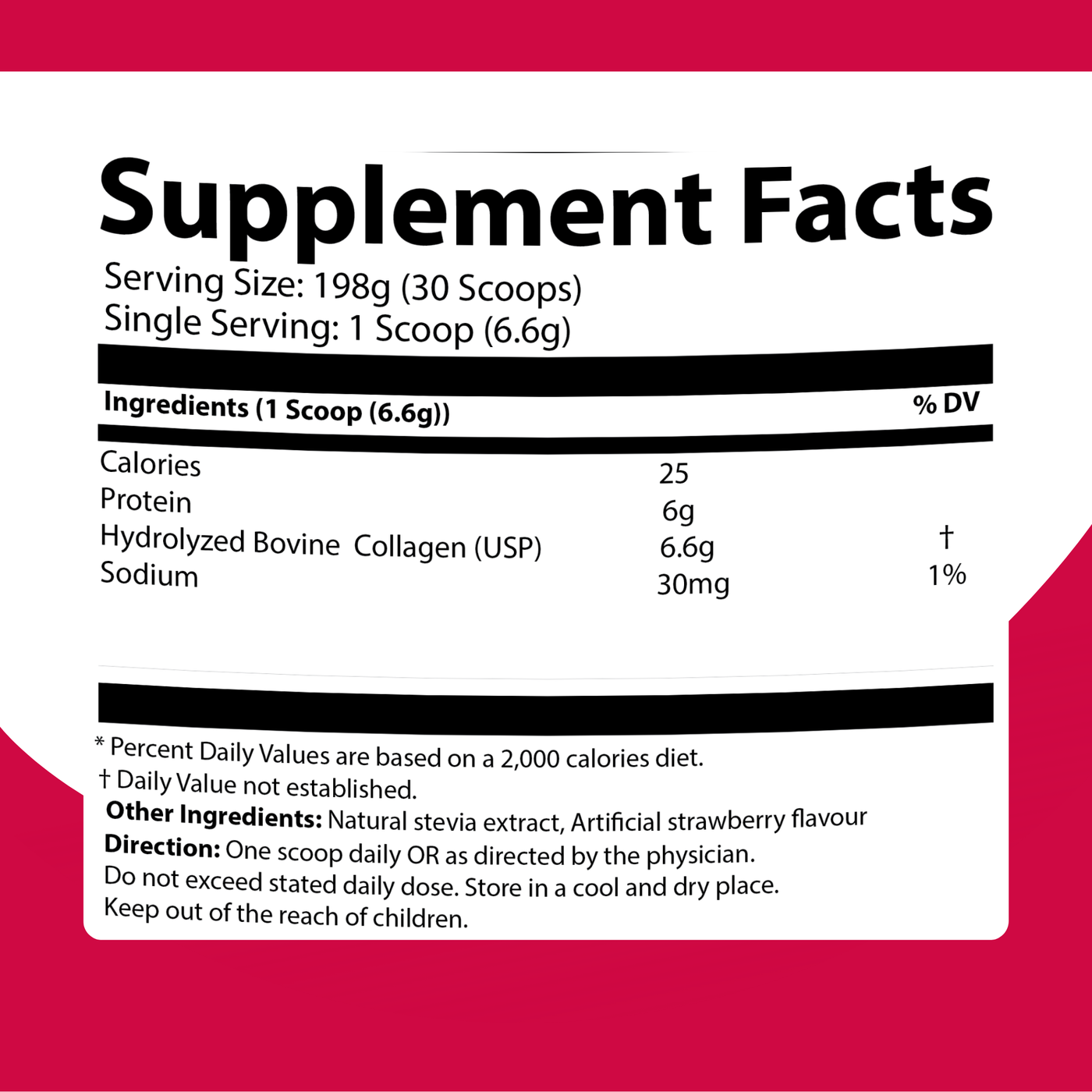 Collagen+ Powder – Hydrolyzed Bovine Collagen for Skin, Hair, Nails & Joints (198g | 30 Servings) | UAE