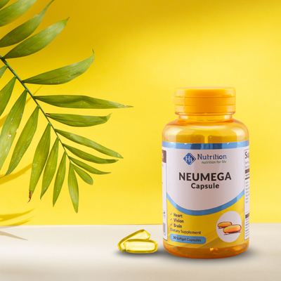 Neumega Fish Oil Capsules – Omega-3 Supplement for Heart, Brain & Vision Support