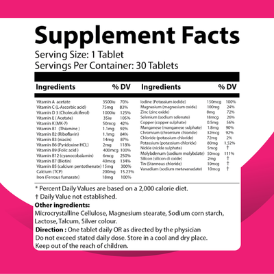 Couple Combo Bundle – Men’s & Women’s Multivitamin Tablets for Energy, Immunity & Vitality (30 + 30 Tablets) | UAE