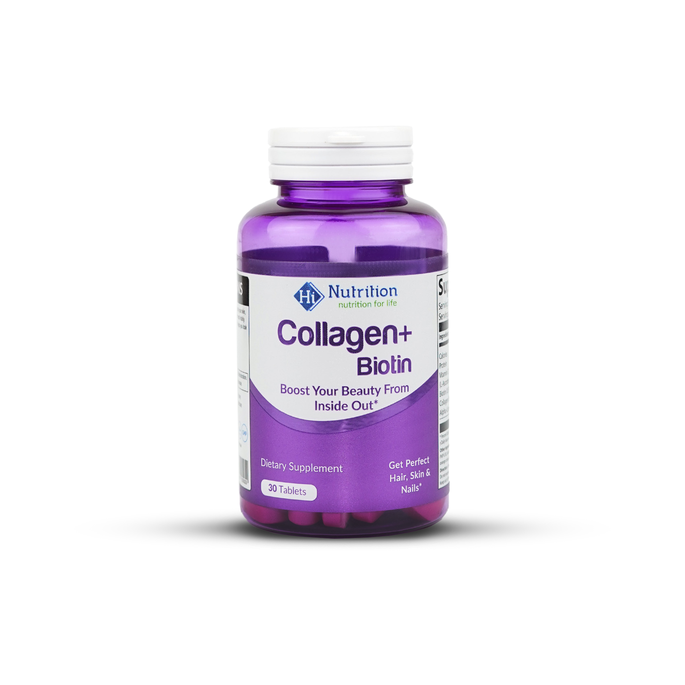 Collagen + Biotin Tablets – Hair, Skin & Nails Supplement with Vitamin C & ALA (30 Tablets)