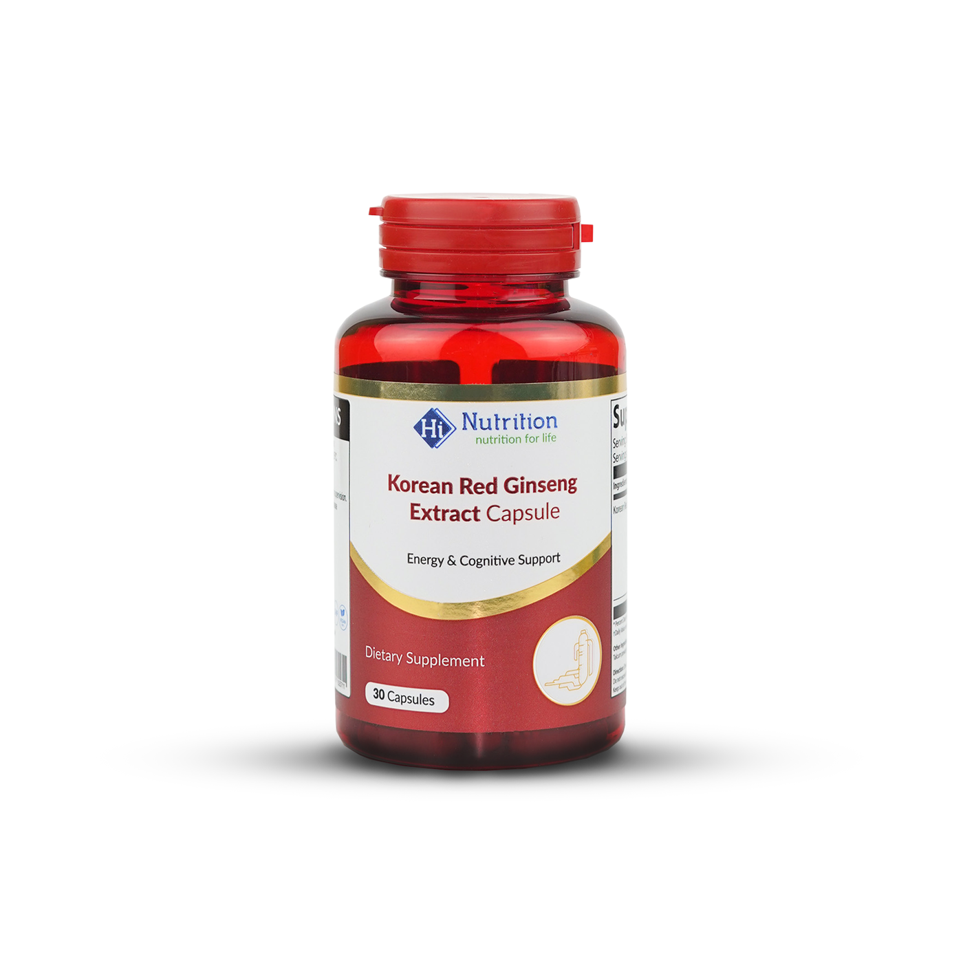 Hi Nutrition Korean Red Ginseng Extract Capsules – Natural Energy, Stamina & Brain Support in UAE