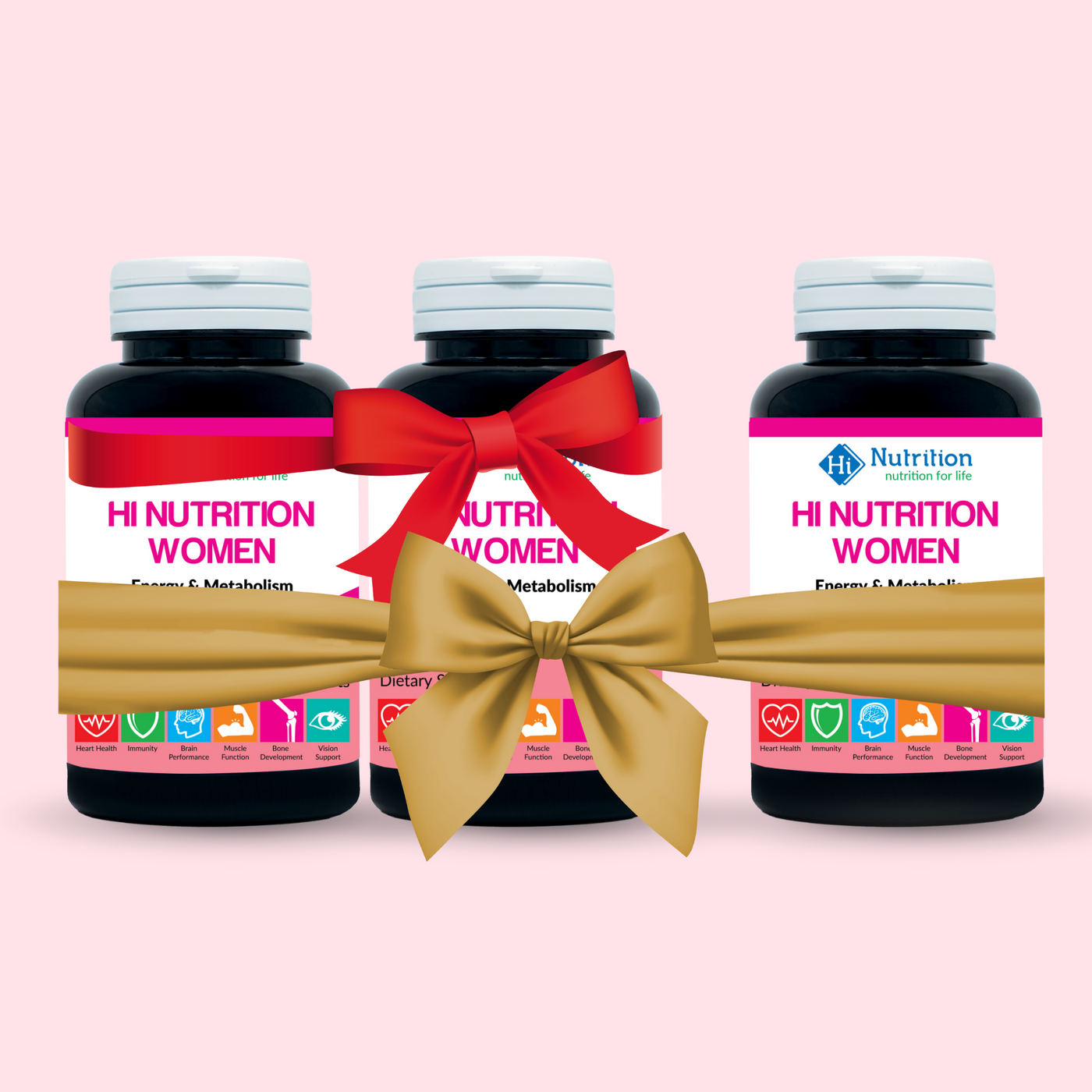 Hi Nutrition Women Multivitamin Bundle – Buy 2 Get 1 Free | Energy, Immunity & Wellness